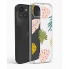 iPhone 14 Plus Crystal Clear Transparent Back Cover with Colourful Leaf Floral Design