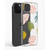 iPhone 14 Pro Max Crystal Clear Transparent Back Cover with Colourful Leaf Floral Design