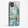 Romantic Couple Walking In Rain Glass Case Phone Cover For iPhone 11