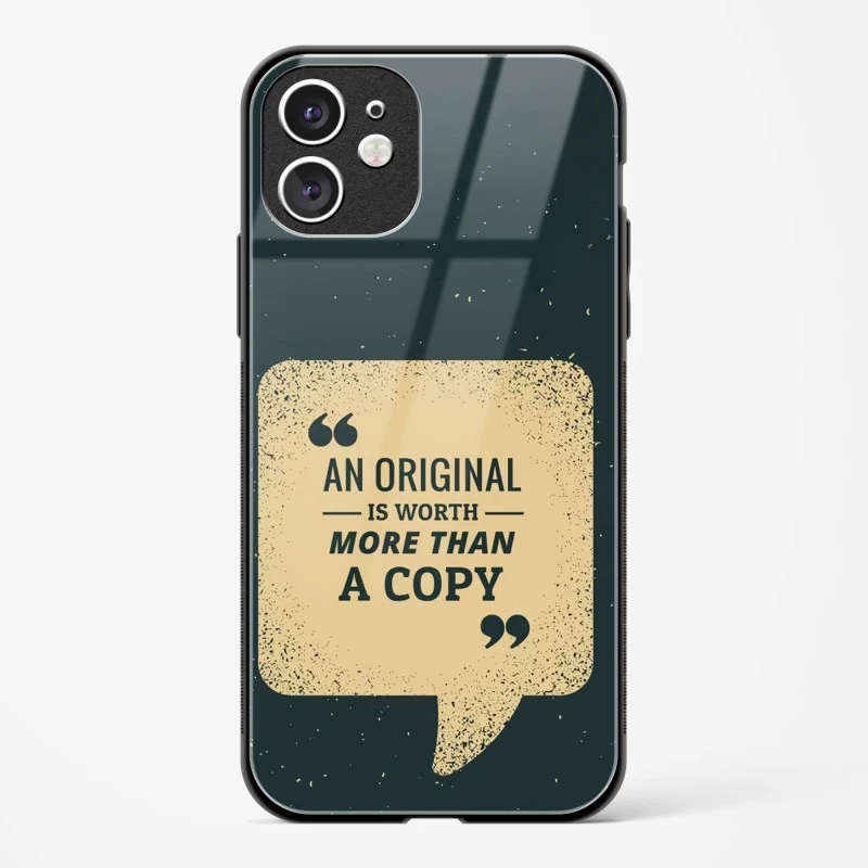 Original Is Worth Glass Case Phone Cover For iPhone 11