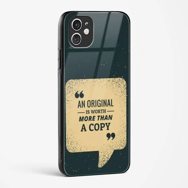 Original Is Worth Glass Case Phone Cover For iPhone 11
