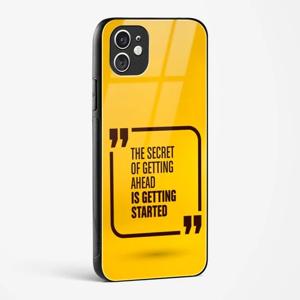 Get Started Glass Case Phone Cover For iPhone 11