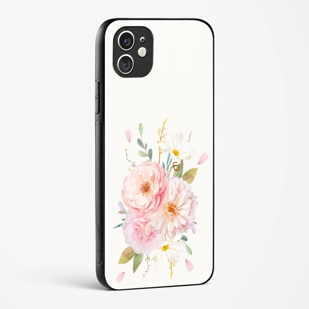 Flower Design Abstract 2 Glass Case Phone Cover For iPhone 11