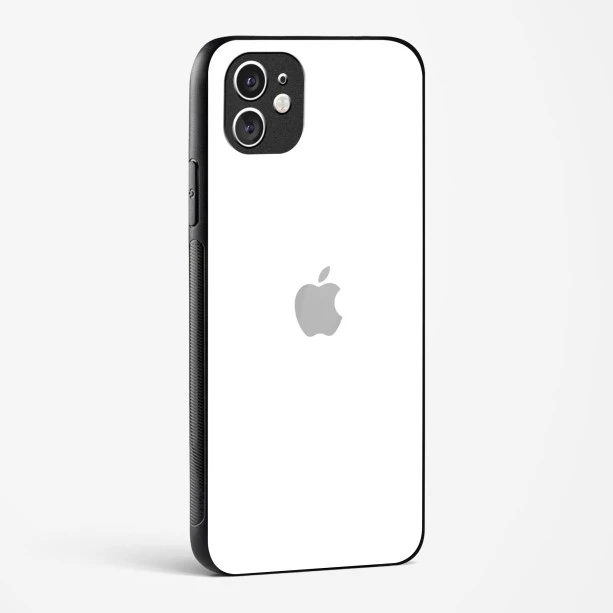 Pure White Glossy Glass Case for iPhone 11