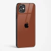Brown Glass Case for iPhone 11