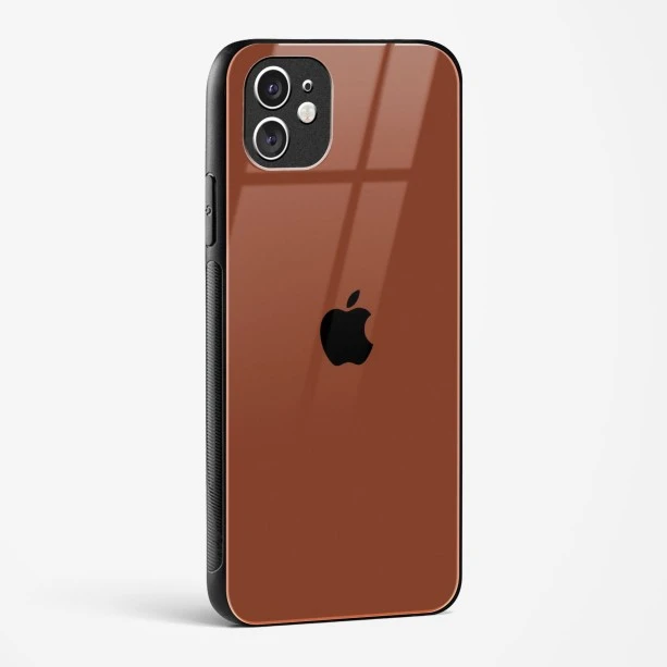 Brown Glass Case for iPhone 11