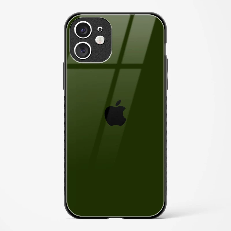 Dark Green Glass Case for iPhone 11