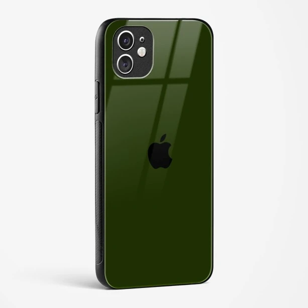 Dark Green Glass Case for iPhone 11