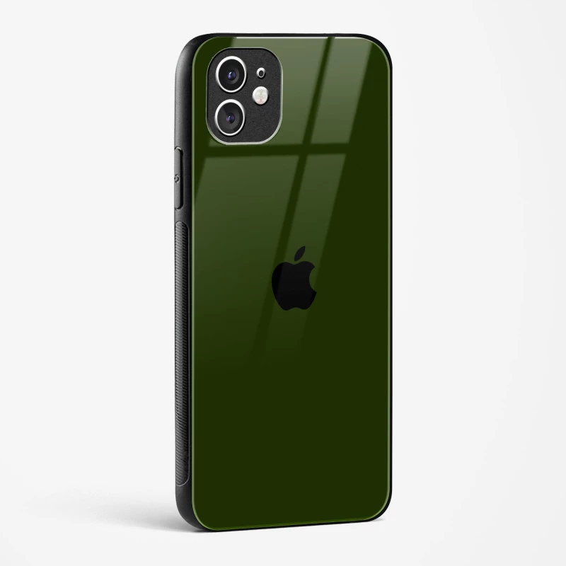 Dark Green Glass Case for iPhone 11