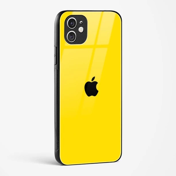 Yellow Glass Case for iPhone 11
