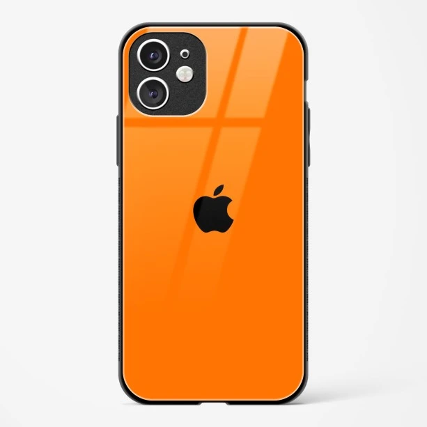 Orange Glass Case for iPhone 11