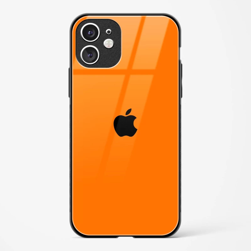 Orange Glass Case for iPhone 11