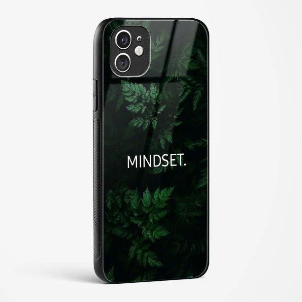 Mindset Quote Glass Case for iPhone 11