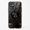 Black Golden Unicorn Glass Case for iPhone 11