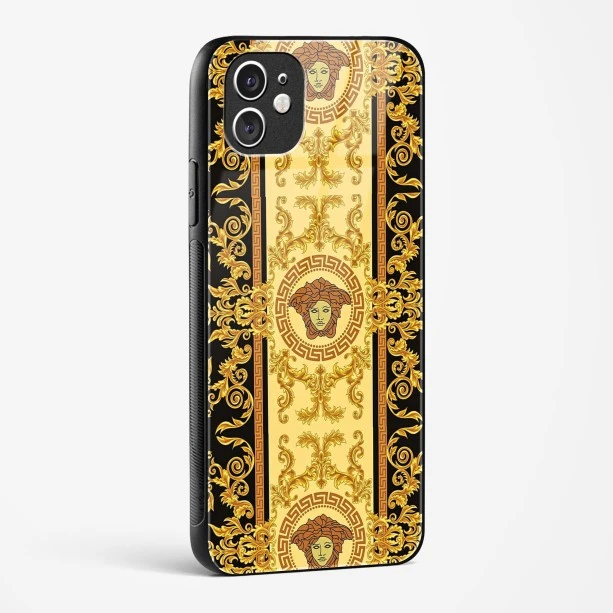 Versace Design Glass Case for iPhone 11