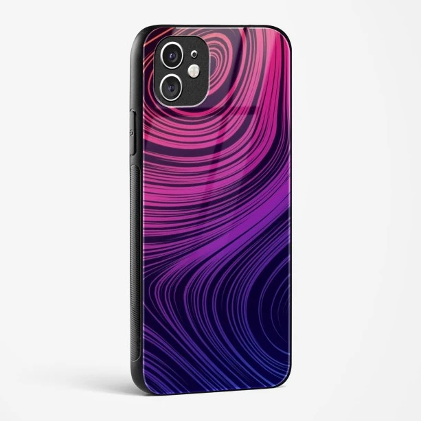 Spiral Design Glass Case for iPhone 11