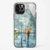 Romantic Couple Walking In Rain Glass Case Phone Cover For iPhone 11 Pro