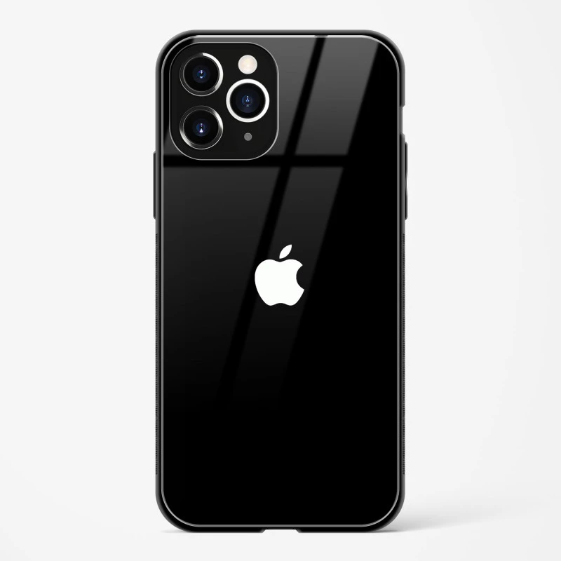 Rich Black Glossy Glass Case for iPhone 11 Pro