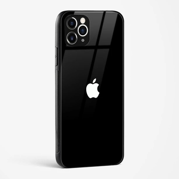 Rich Black Glossy Glass Case for iPhone 11 Pro
