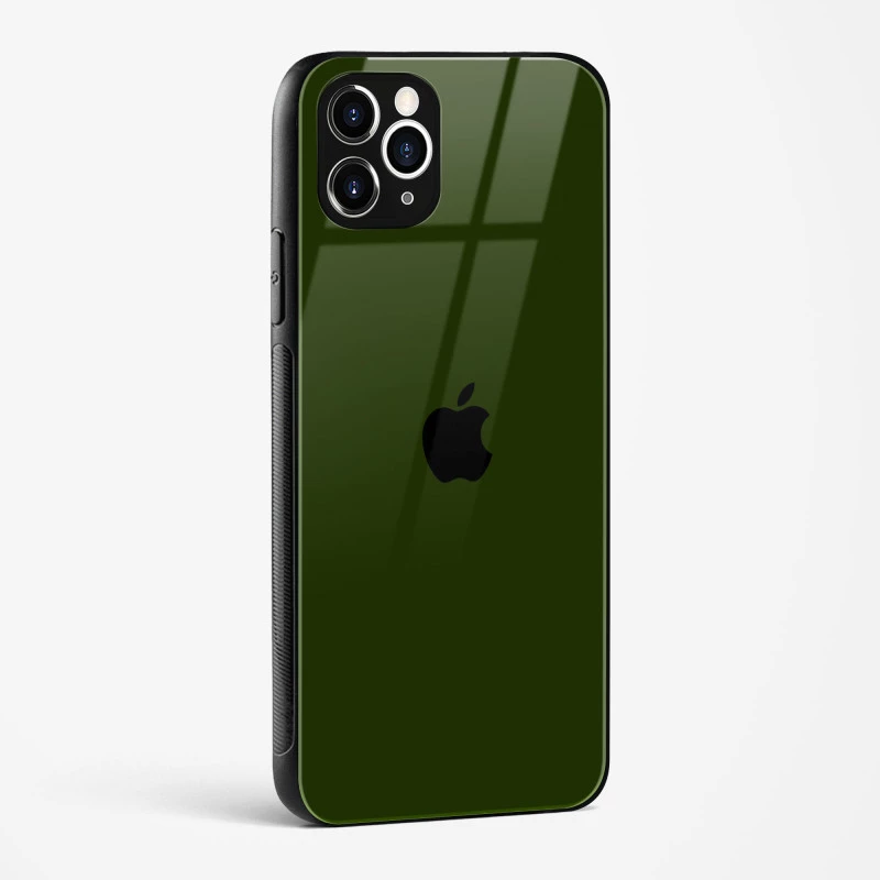 Dark Green Glass Case for iPhone 11 Pro