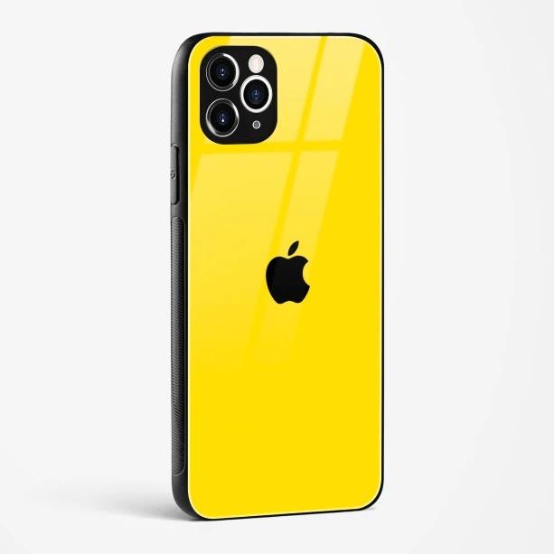 Yellow Glass Case for iPhone 11 Pro