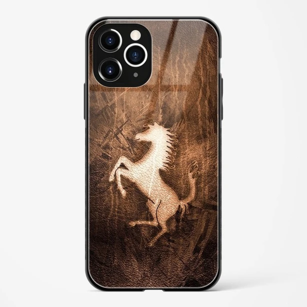 Ferrari Design Gold Glass Case for iPhone 11 Pro