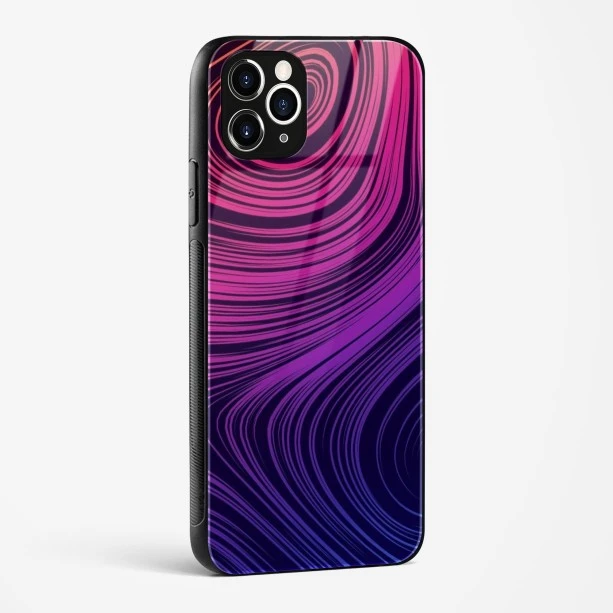Spiral Design Glass Case for iPhone 11 Pro