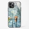 Romantic Couple Walking In Rain Glass Case Phone Cover For iPhone 11 Pro Max