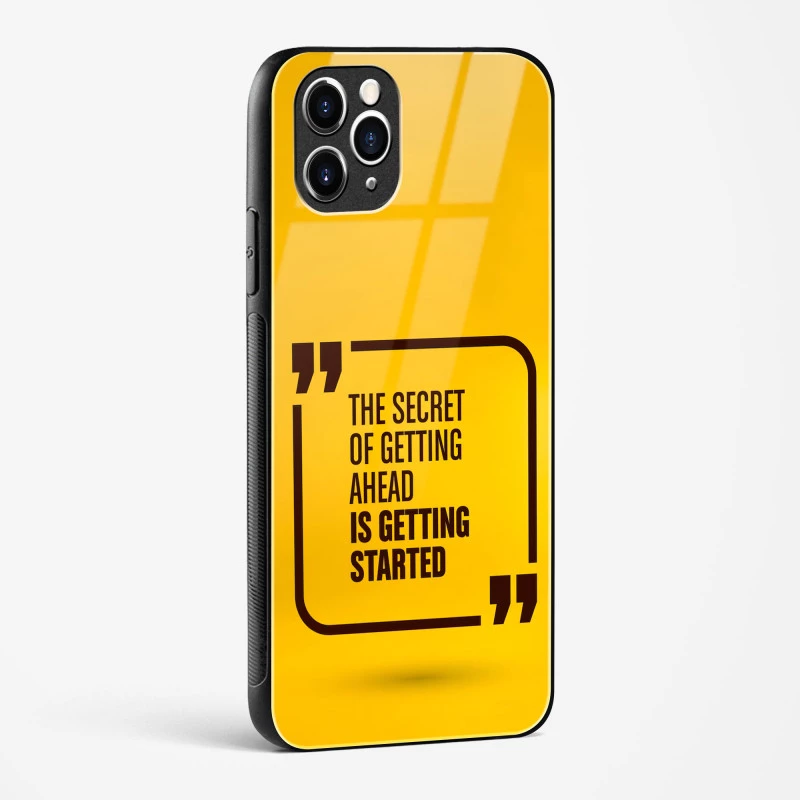 Get Started Glass Case Phone Cover For iPhone 11 Pro Max