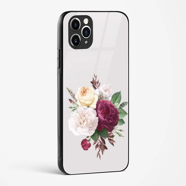 Flower Design Abstract 3 Glass Case Phone Cover For iPhone 11 Pro Max