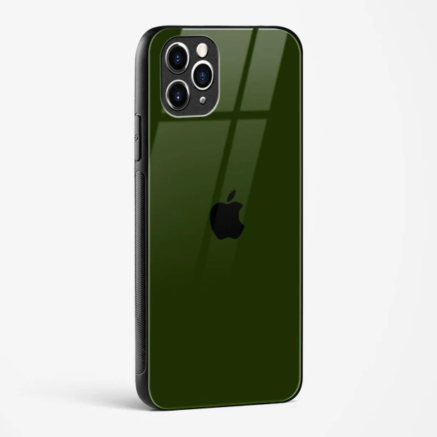 Dark Green Glass Case for iPhone 11 Pro Max