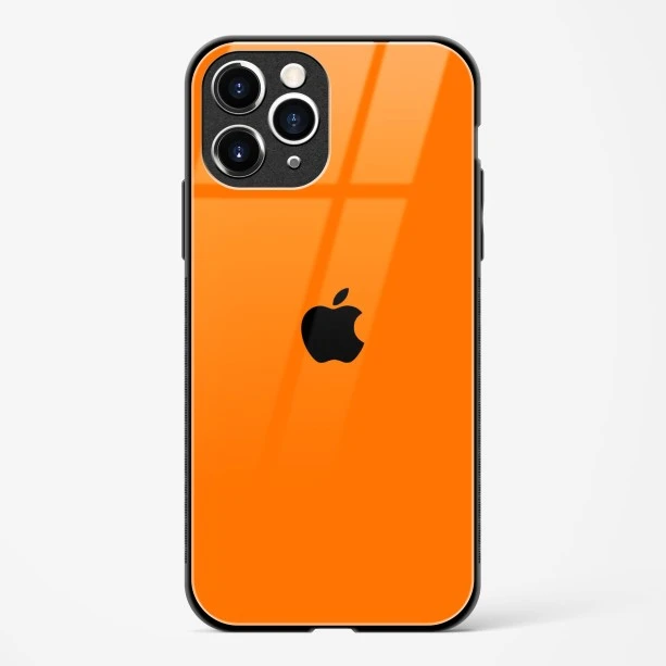 Orange Glass Case for iPhone 11 Pro Max