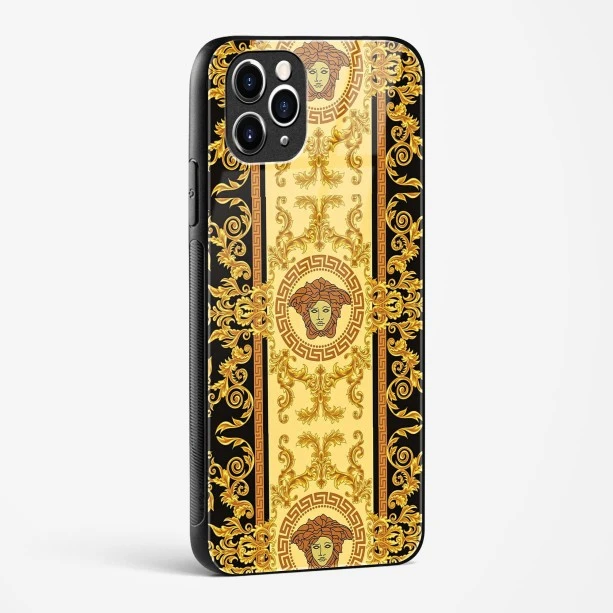 Versace Design Glass Case for iPhone 11 Pro Max