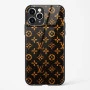 LV Black Gold Glass Case for iPhone 11 Pro Max