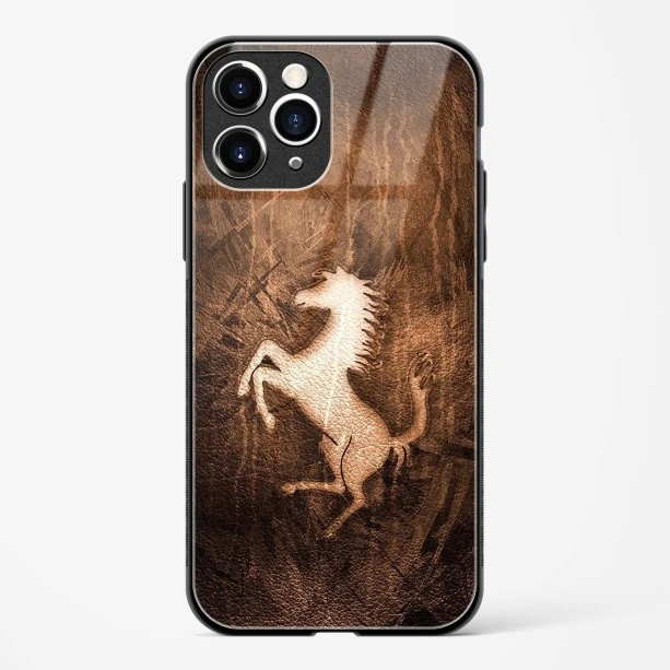 Ferrari Design Gold Glass Case for iPhone 11 Pro Max