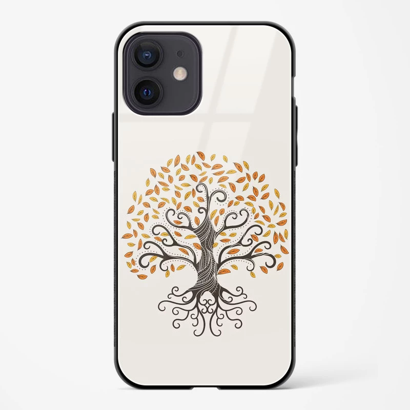 Oak Tree Deep Roots Glass Case Phone Cover For iPhone 12
