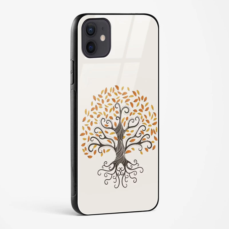 Oak Tree Deep Roots Glass Case Phone Cover For iPhone 12