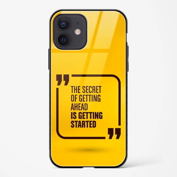 Get Started Glass Case Phone Cover For iPhone 12