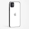 Pure White Glossy Glass Case for iPhone 12