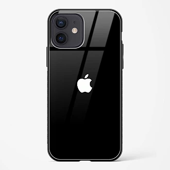 Rich Black Glossy Glass Case for iPhone 12