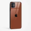 Brown Glass Case for iPhone 12