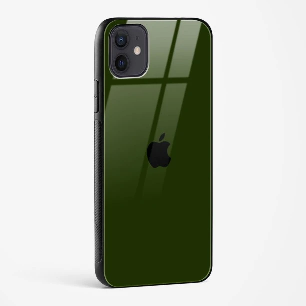 Dark Green Glass Case for iPhone 12