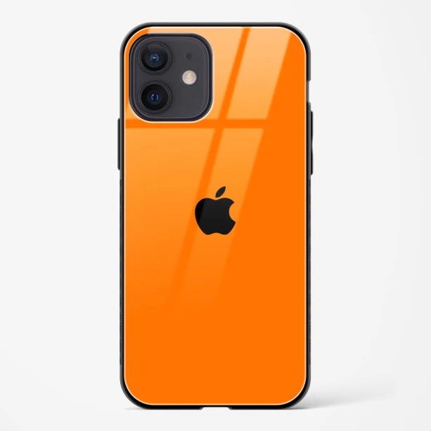 Orange Glass Case for iPhone 12