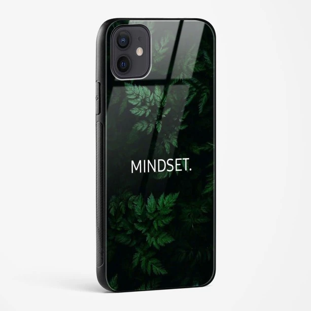 Mindset Quote Glass Case for iPhone 12