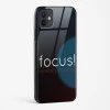 Focus Quote Glass Case for iPhone 12