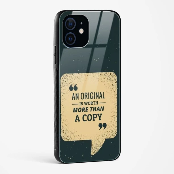 Original Is Worth Glass Case Phone Cover For iPhone 12 Mini