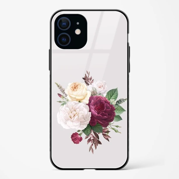 Flower Design Abstract 3 Glass Case Phone Cover For iPhone 12 Mini