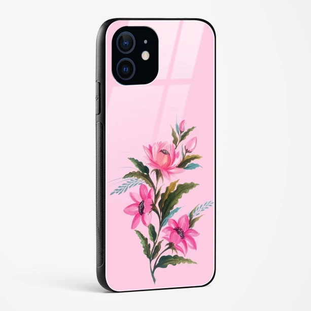 Flower Design Abstract 4 Glass Case Phone Cover For iPhone 12 Mini