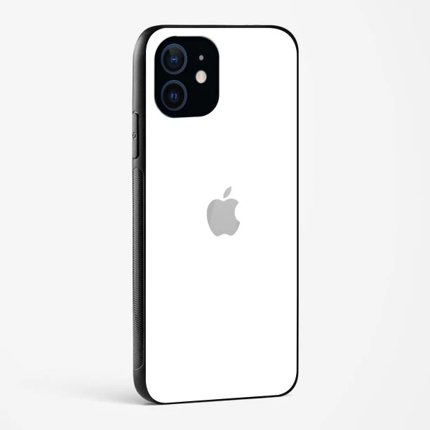 Pure White Glossy Glass Case for iPhone 12 Mini