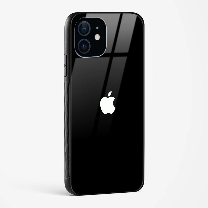 Rich Black Glossy Glass Case for iPhone 12 Mini